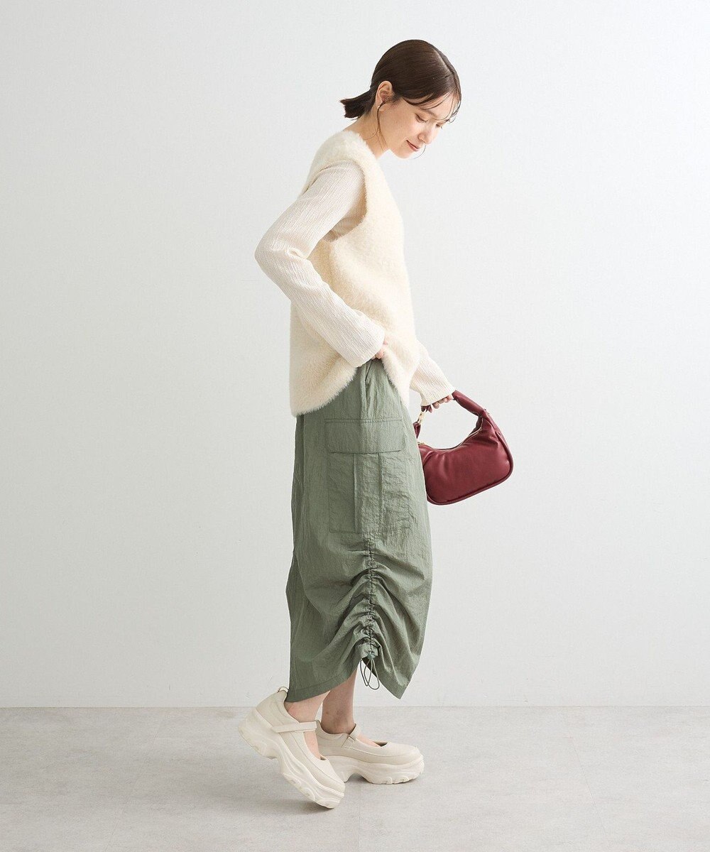 Green Parks シャギーＶネックニットベスト 