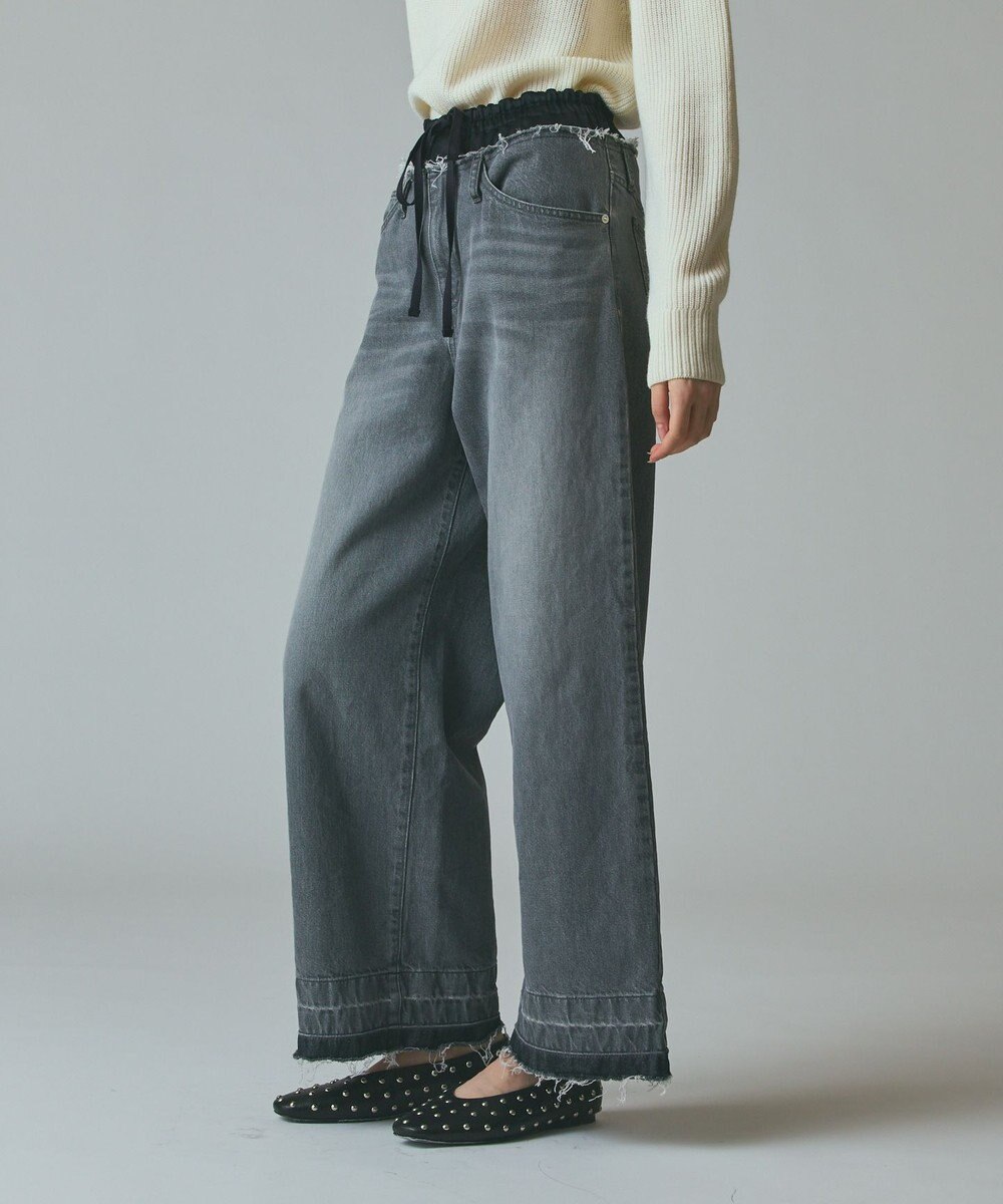 GRACE CONTINENTAL コンビデニムイージーパンツ 