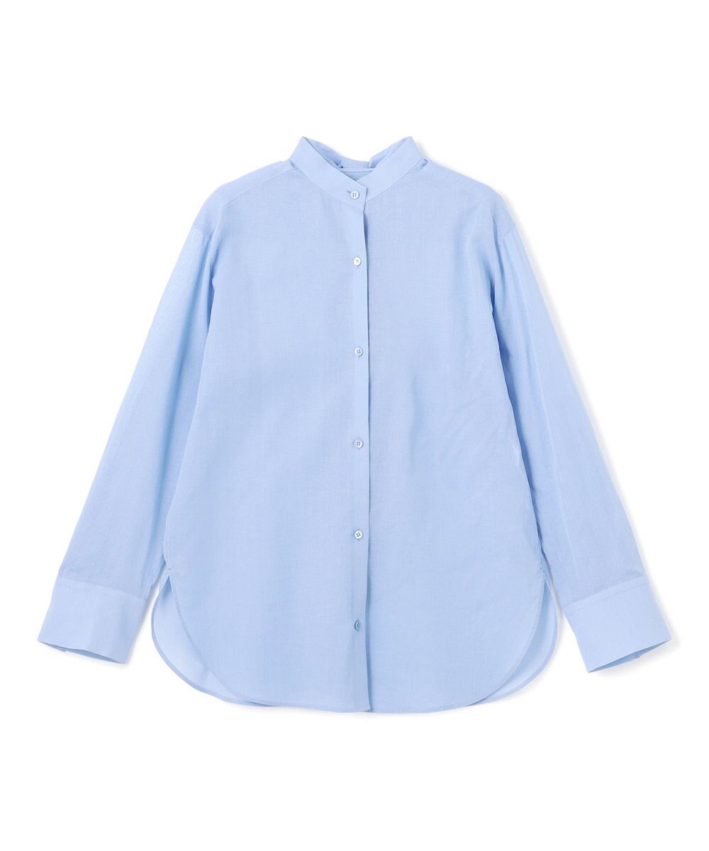 BEIGE， 【洗える】PLUMERIA / コットンシアーバックボウタイブラウス 