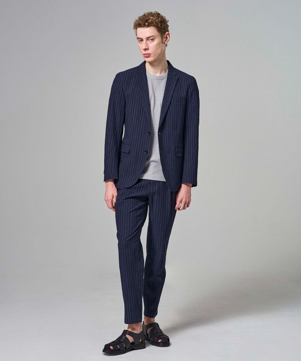 JOSEPH HOMME 【新素材】エアリッジストレッチ ドロスト付タック入りテーパードパンツ / PEGG TUCK 