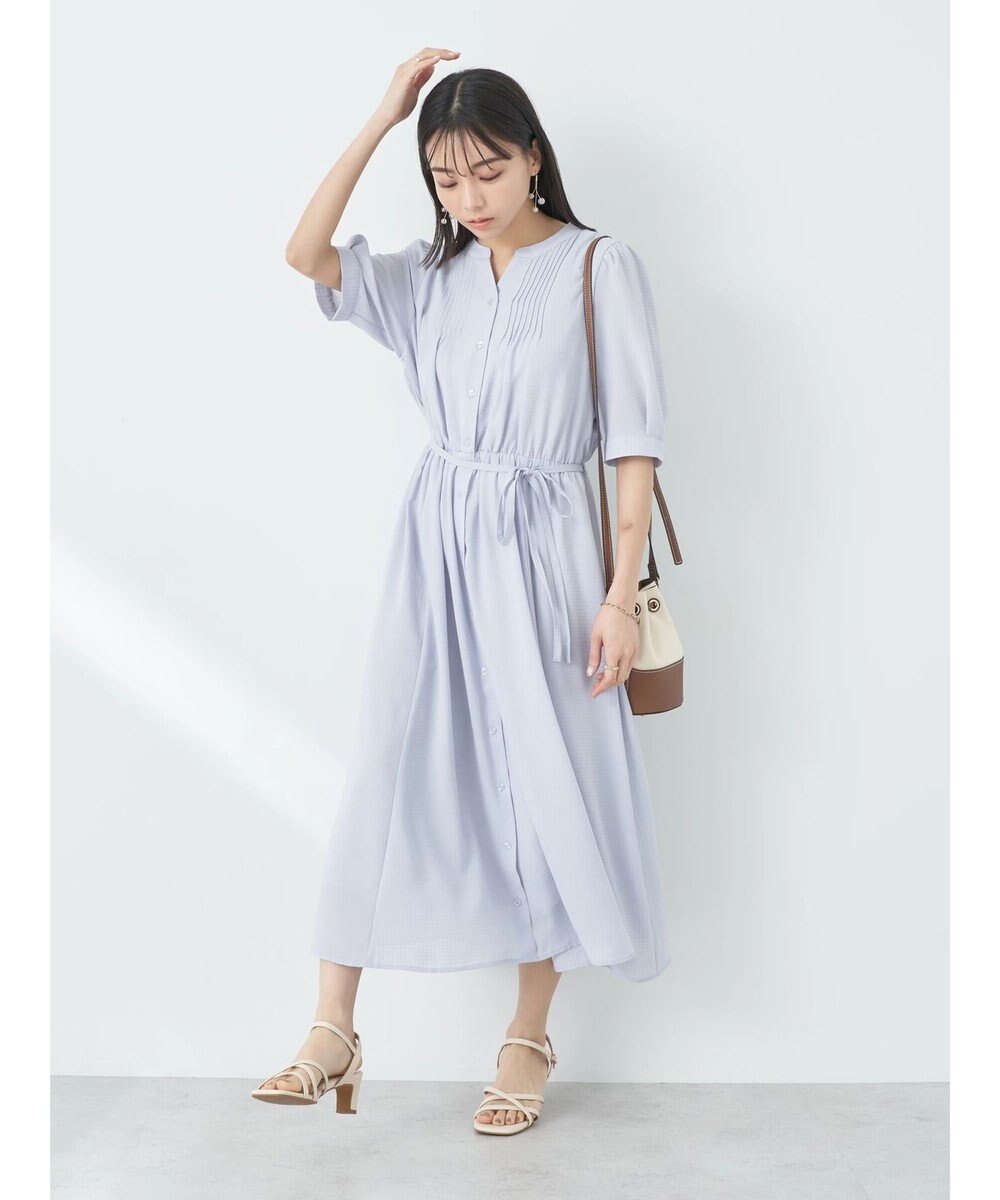 earth music&ecology タックフレアワンピース 