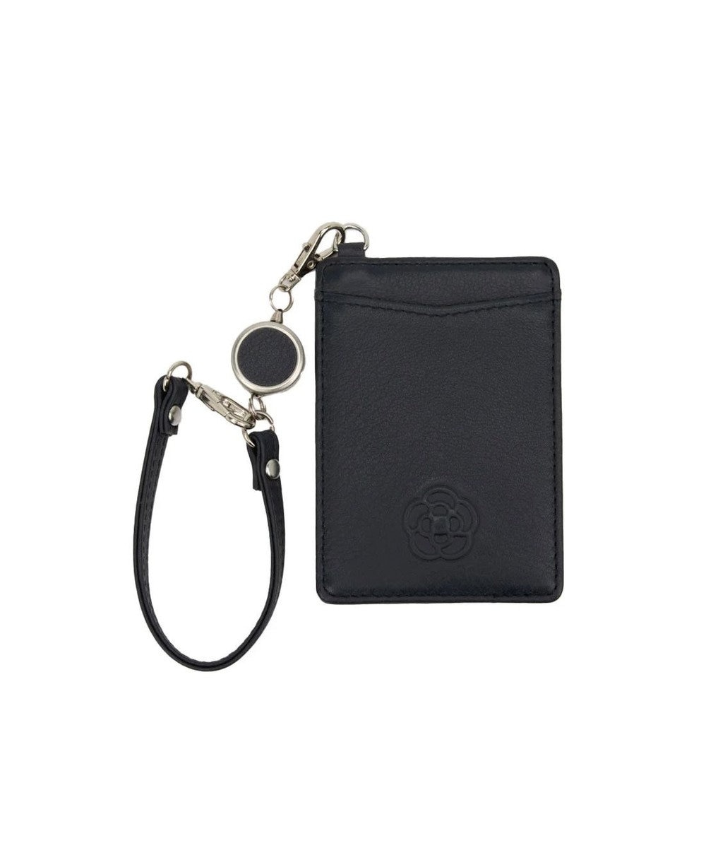 CLATHAS ワッフル リール付きパスケース 