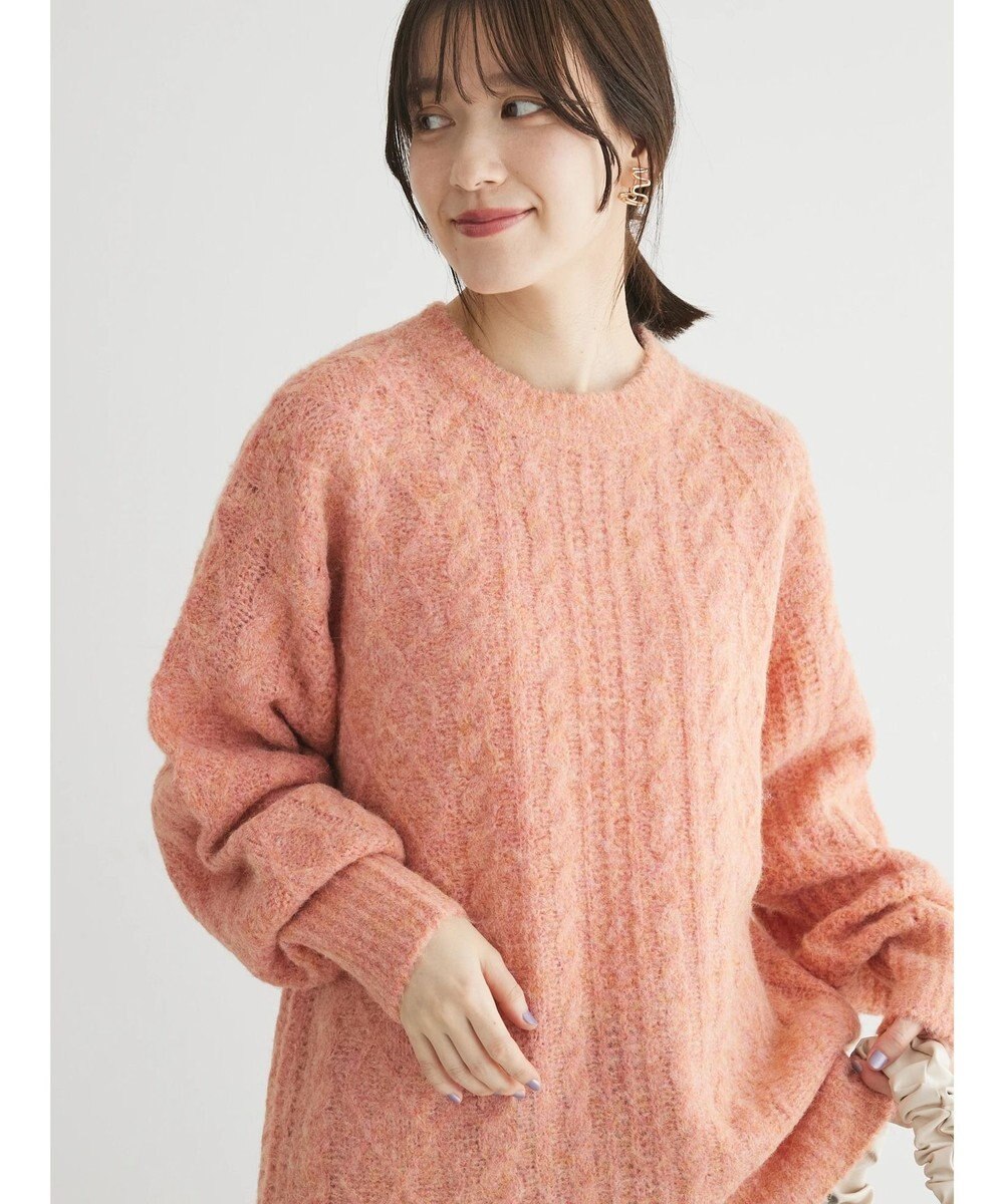 Green Parks フェアリーＭｉｘケーブルニットプルオーバー 