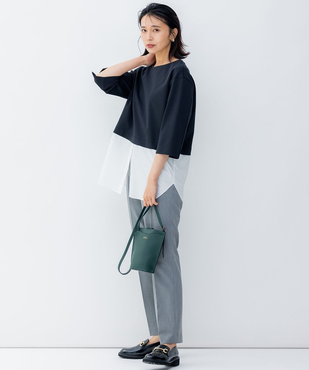 23区 【洗える】コンビネーション チュニック カットソー 