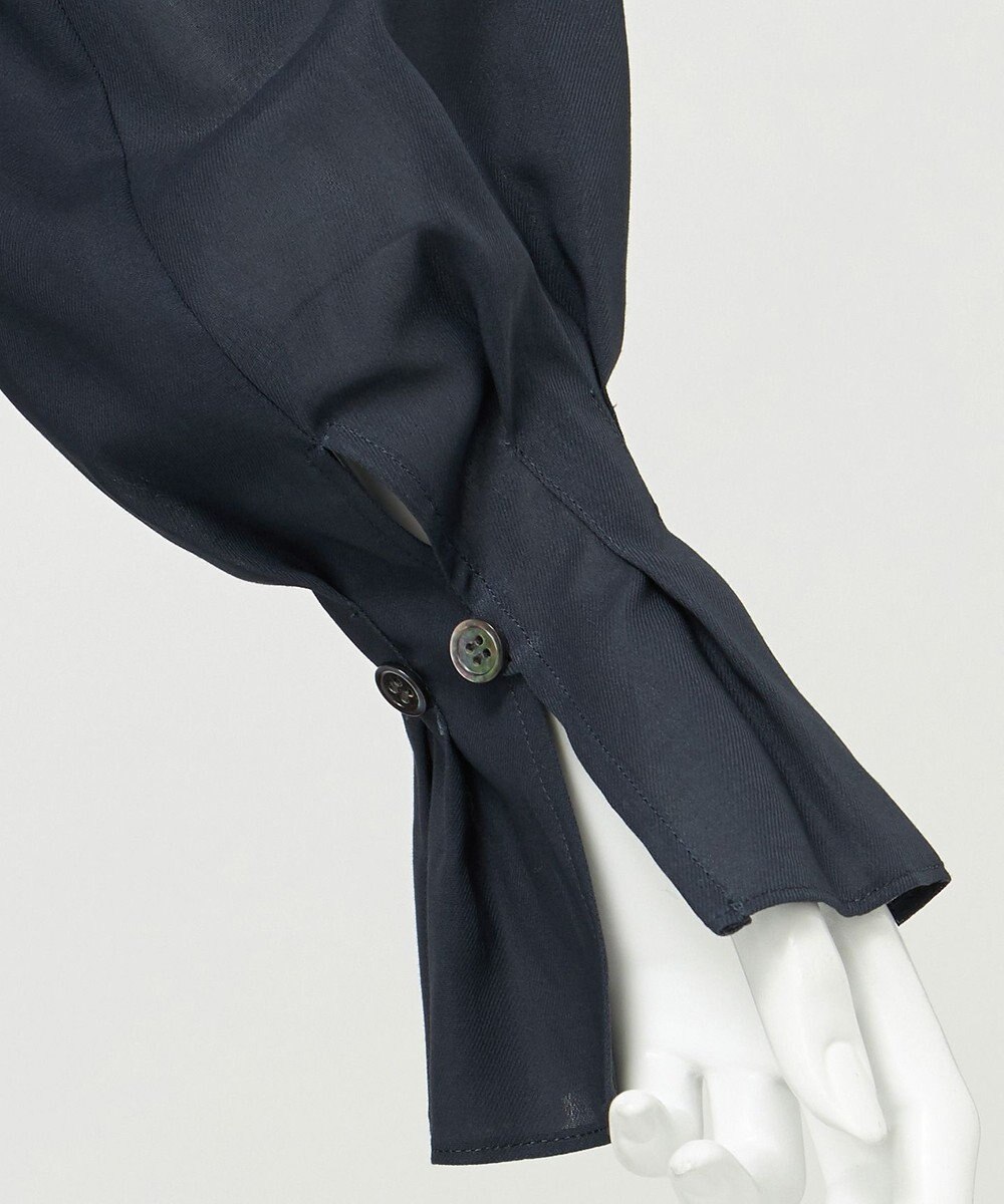 23区 【GOLD LABEL】シアーコットン ラッフル襟 ブラウス 