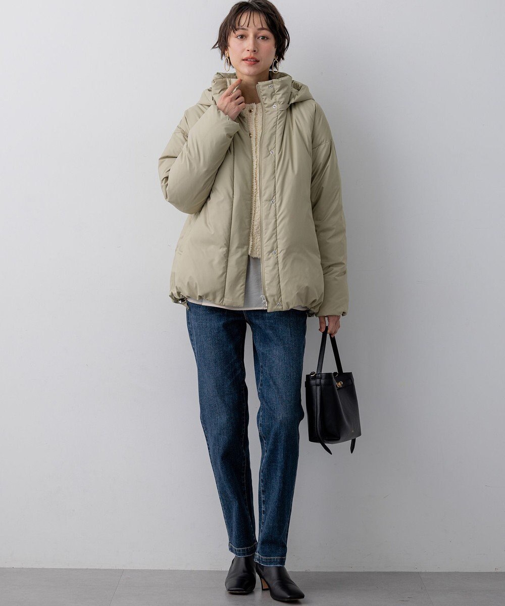 23区 【先行予約/WEB&一部店舗限定】ステッチレス フーデット ダウン 