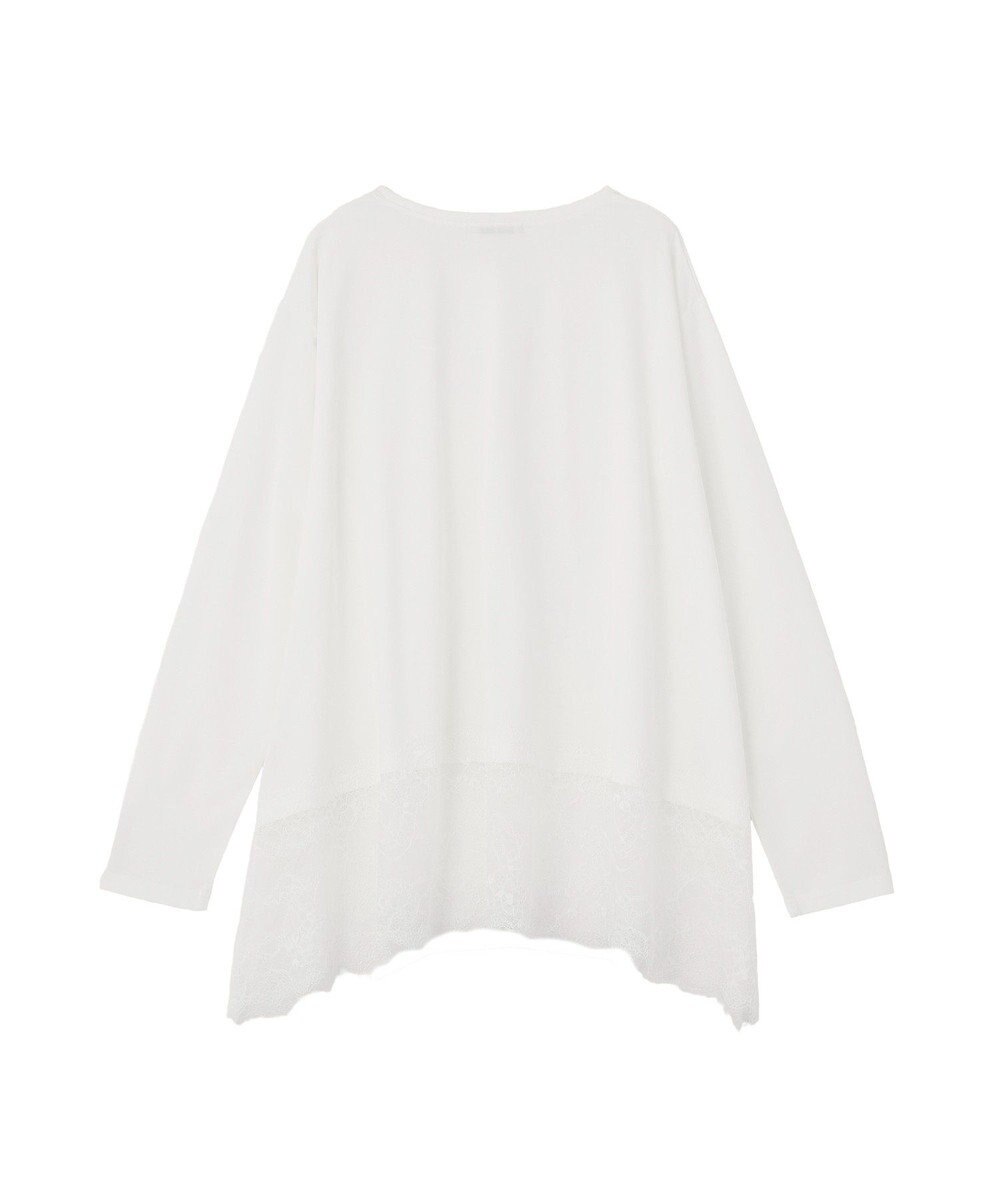 Green Parks 裾イレヘムレースドッキングプルオーバー 