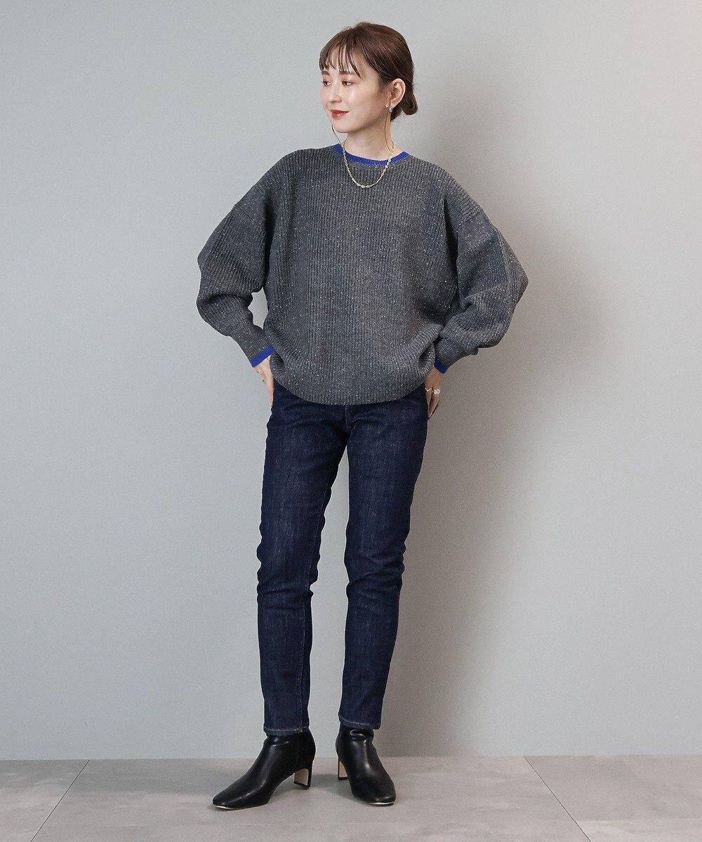 AMERICAN HOLIC 【WEB限定】配色ラインニットプルオーバー 