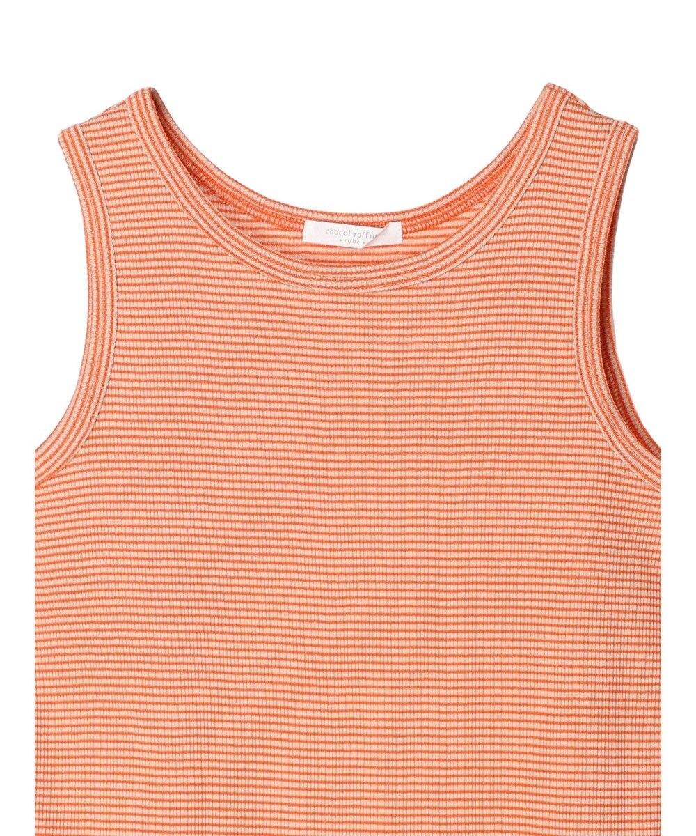 Green Parks ボーダーリブタンクトップ 