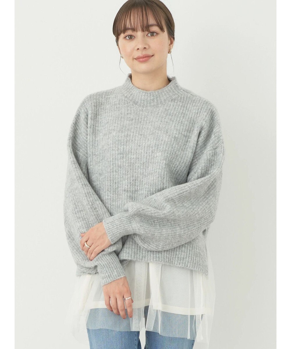 earth music&ecology ＦＬＵＦＦＹハイネックプルオーバー 