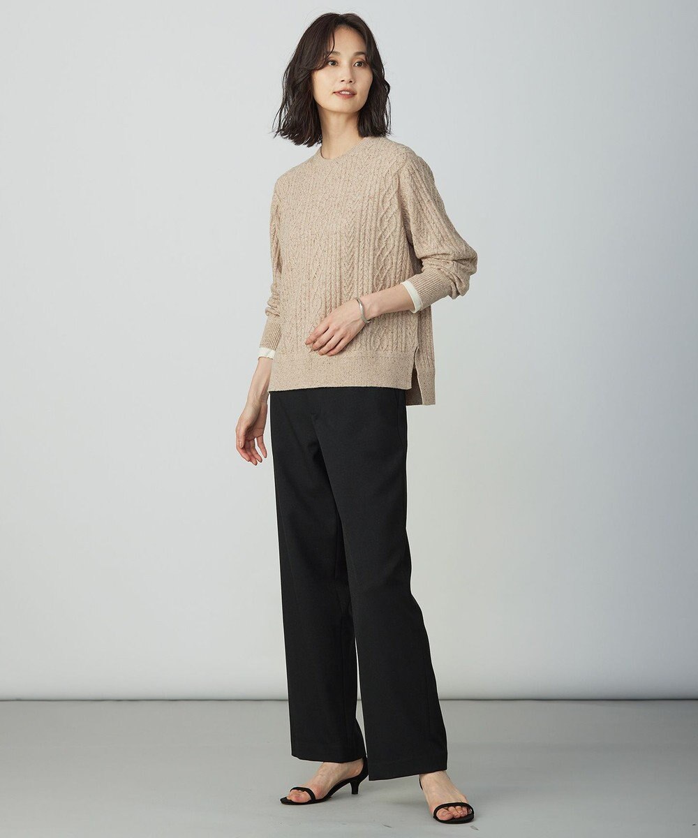 J.PRESS LADIES 【WEB限定】シアーストレッチフライス クルーネック シアー カットソー 