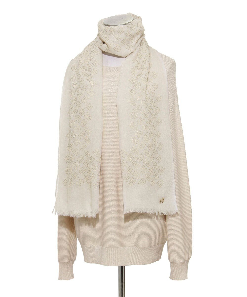 MOONBAT FURLA(フルラ）ウール アーチロゴストール 