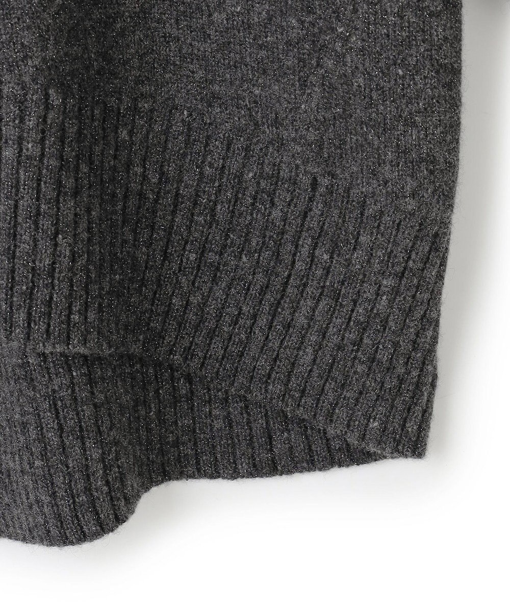 UNFILO カシミヤブレンド ハイネック ラメニット 