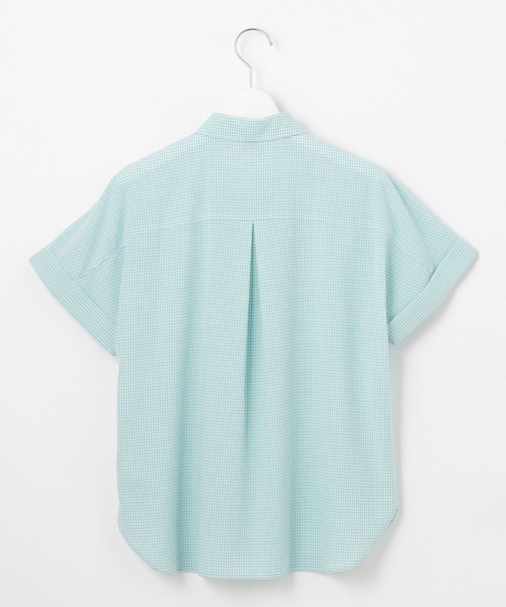 J.PRESS LADIES 【洗える】SHEER ギンガム シャツ ブラウス 