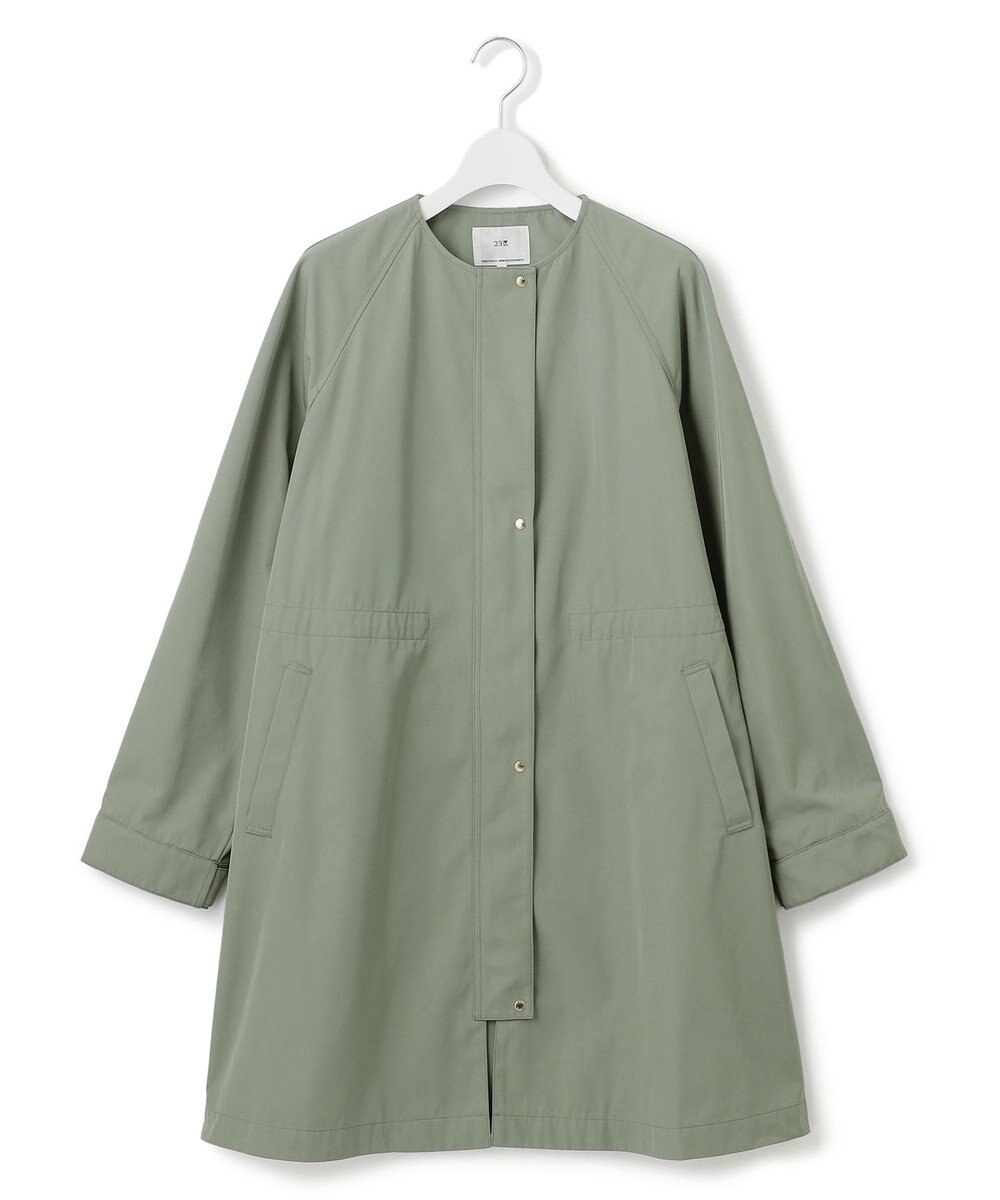 23区 S 【撥水加工】ライトツイル ノーカラーコート 