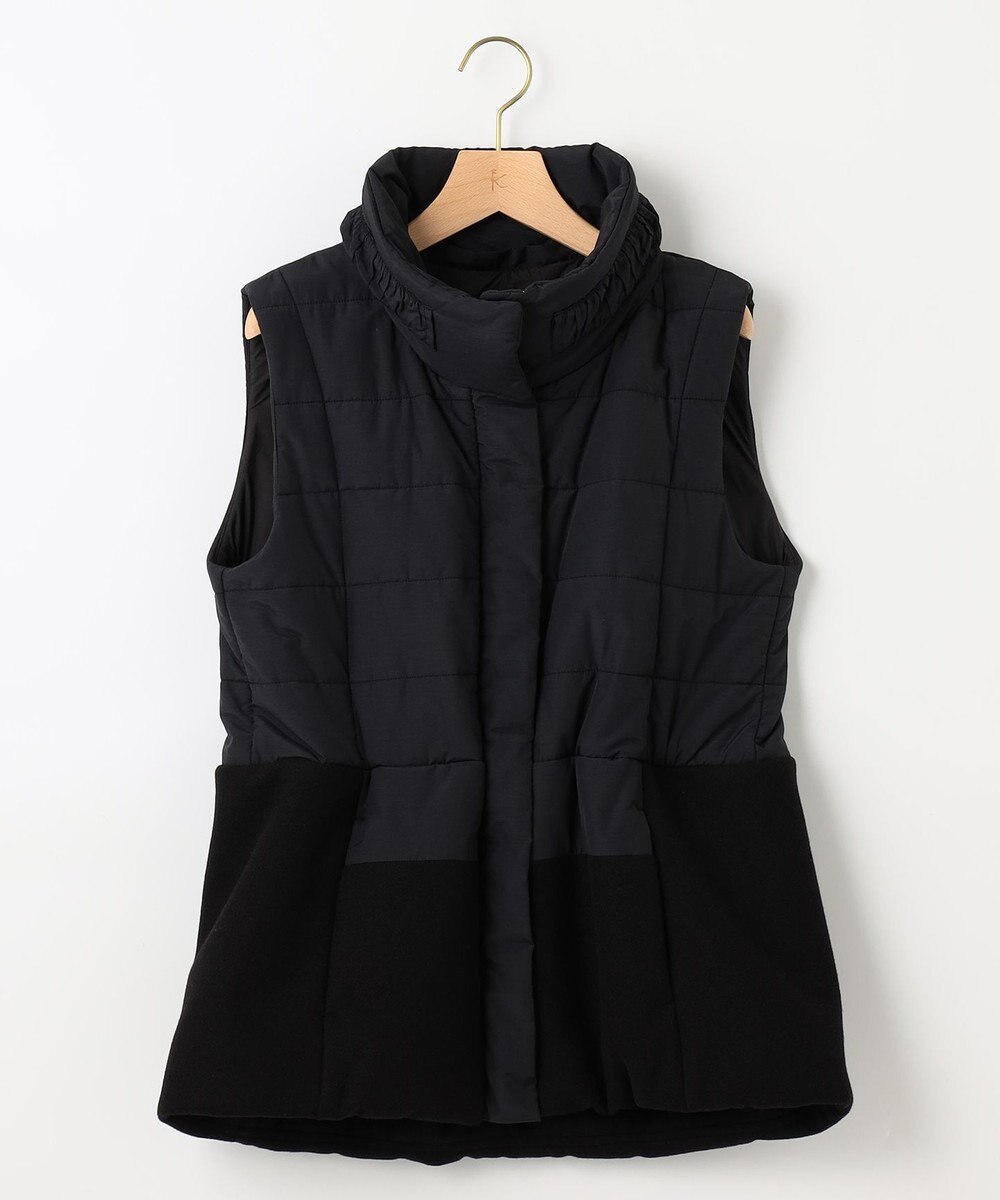 組曲 【中綿・軽羽織】フード付きパディングベスト 