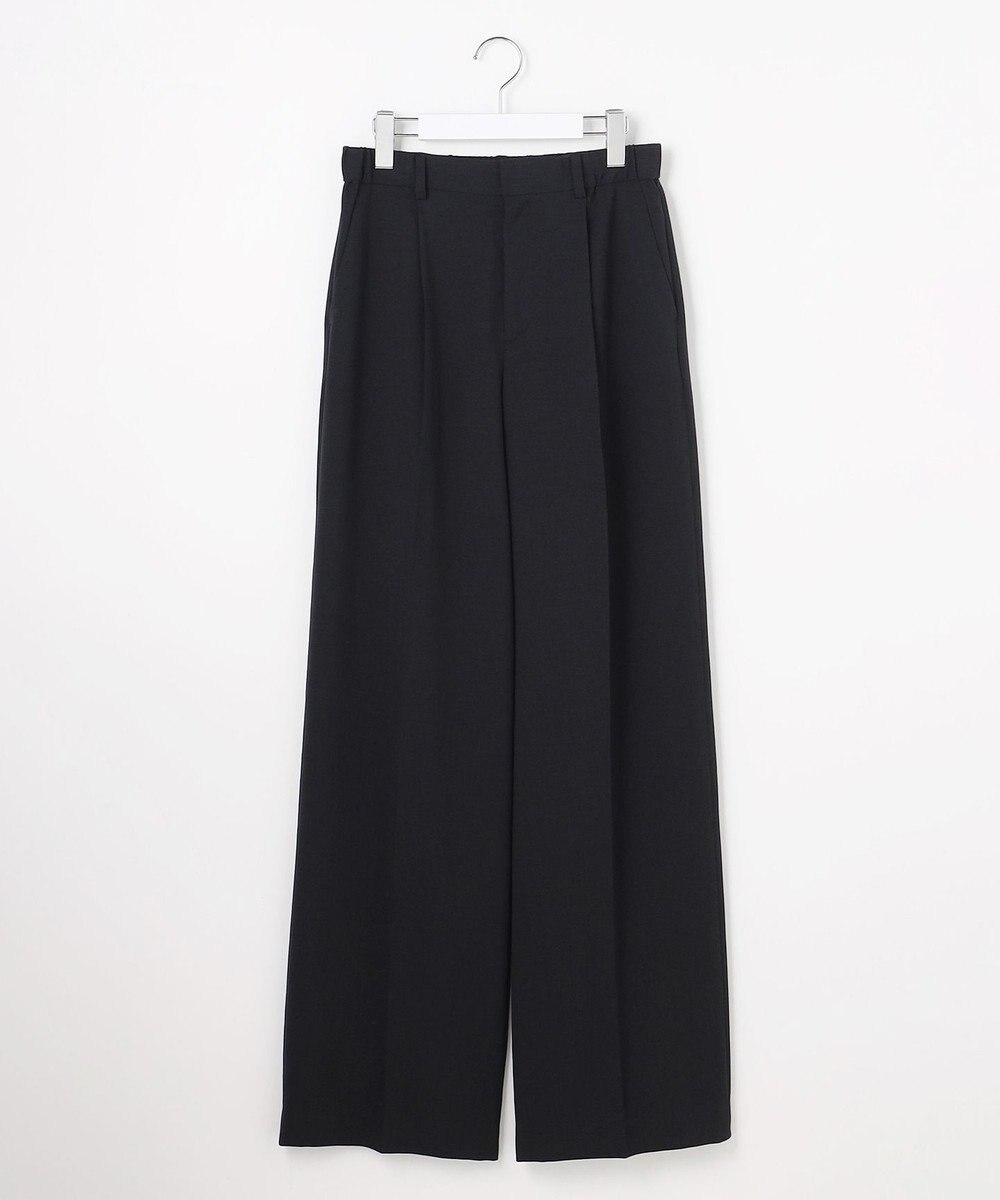 自由区 S 【セットアップ対応】テクスチャードスーツストレートワイド パンツ 
