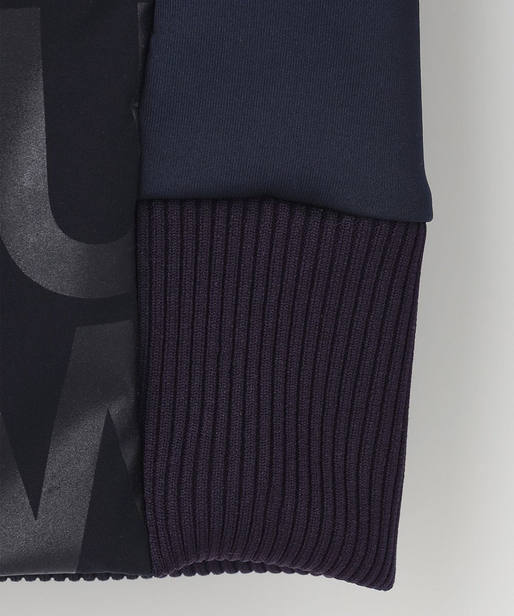 PW CIRCULUS 【MEN】【撥水/防風/ストレッチ】ロゴプリント ジップアップ フーデッド ブルゾン 