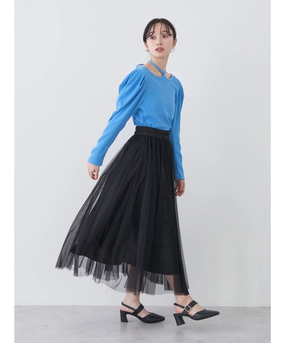 earth music&ecology チュールフレアスカート 