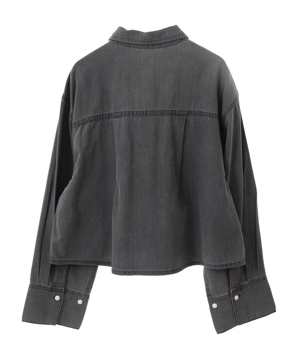 Green Parks ショート丈デニムシャツ 