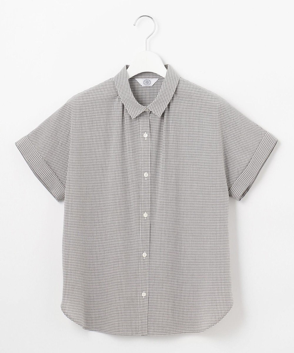 J.PRESS LADIES 【洗える】SHEER ギンガム シャツ ブラウス 