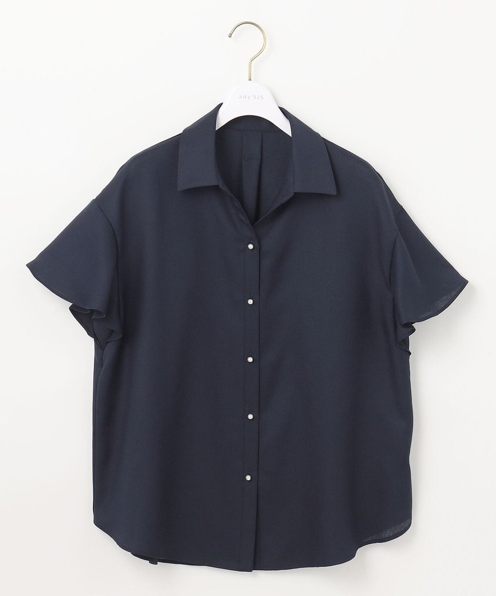 ANY SIS 【速乾・接触冷感】スムージーポリエステル シャツ ブラウス 