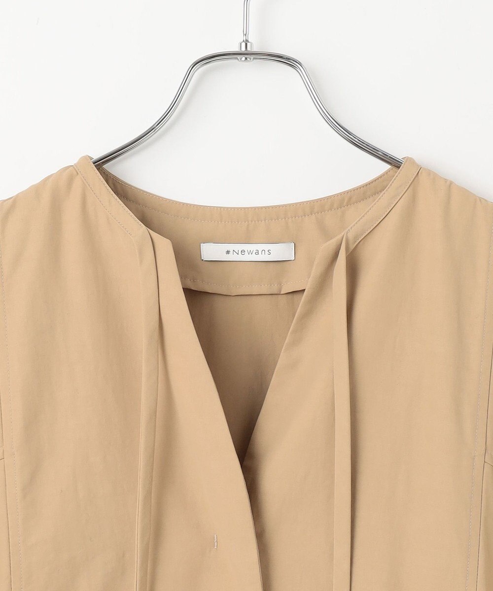 #Newans 【撥水加工/洗濯機可能】ドルマンスリーブドロストワンピース 