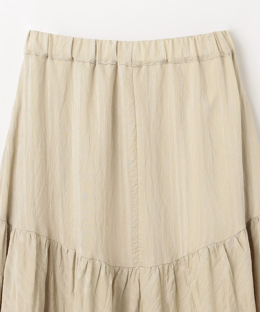 ANY 【ウエストゴム】モールストライプティアードスカート 