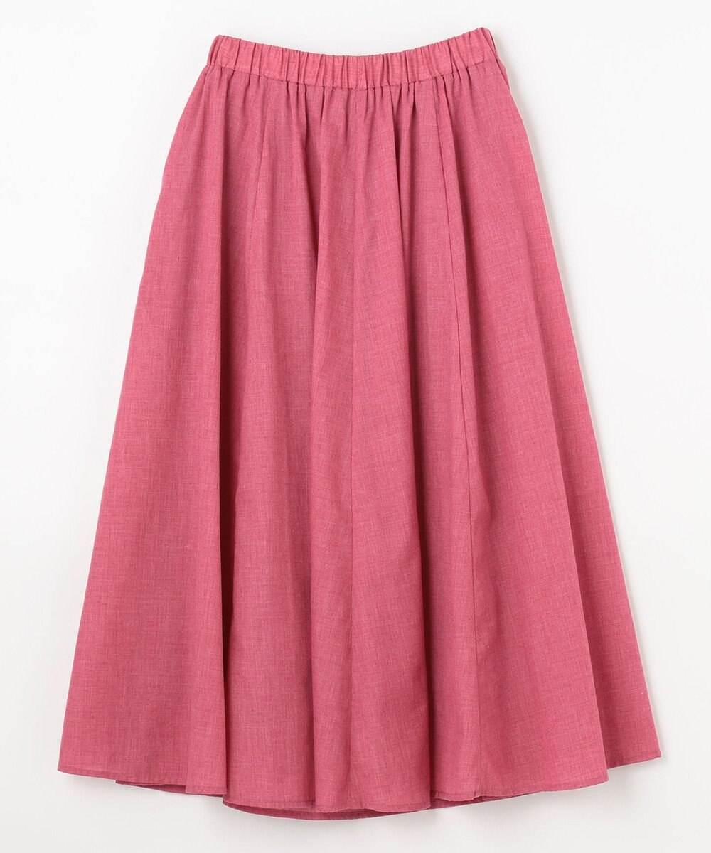 ANY 【ウエストゴム】シャンブレーライク スカート 