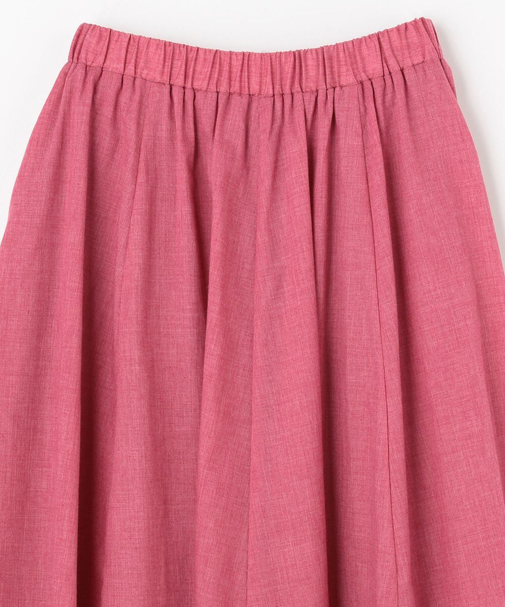 ANY 【ウエストゴム】シャンブレーライク スカート 