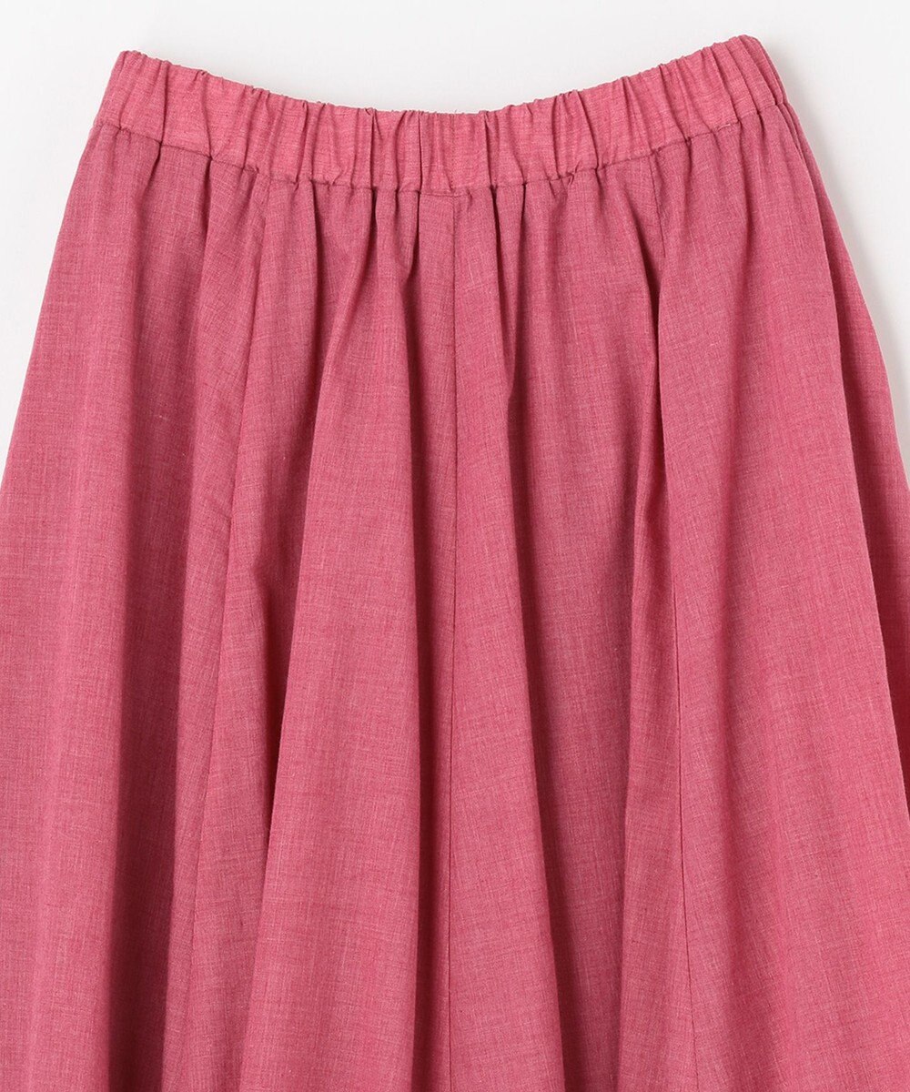 ANY 【ウエストゴム】シャンブレーライク スカート 