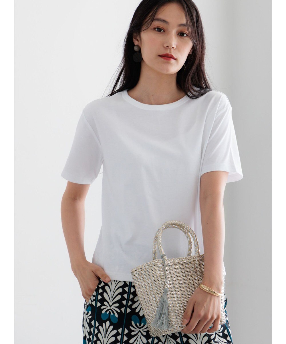 Te chichi ミニマルネックTシャツ 
