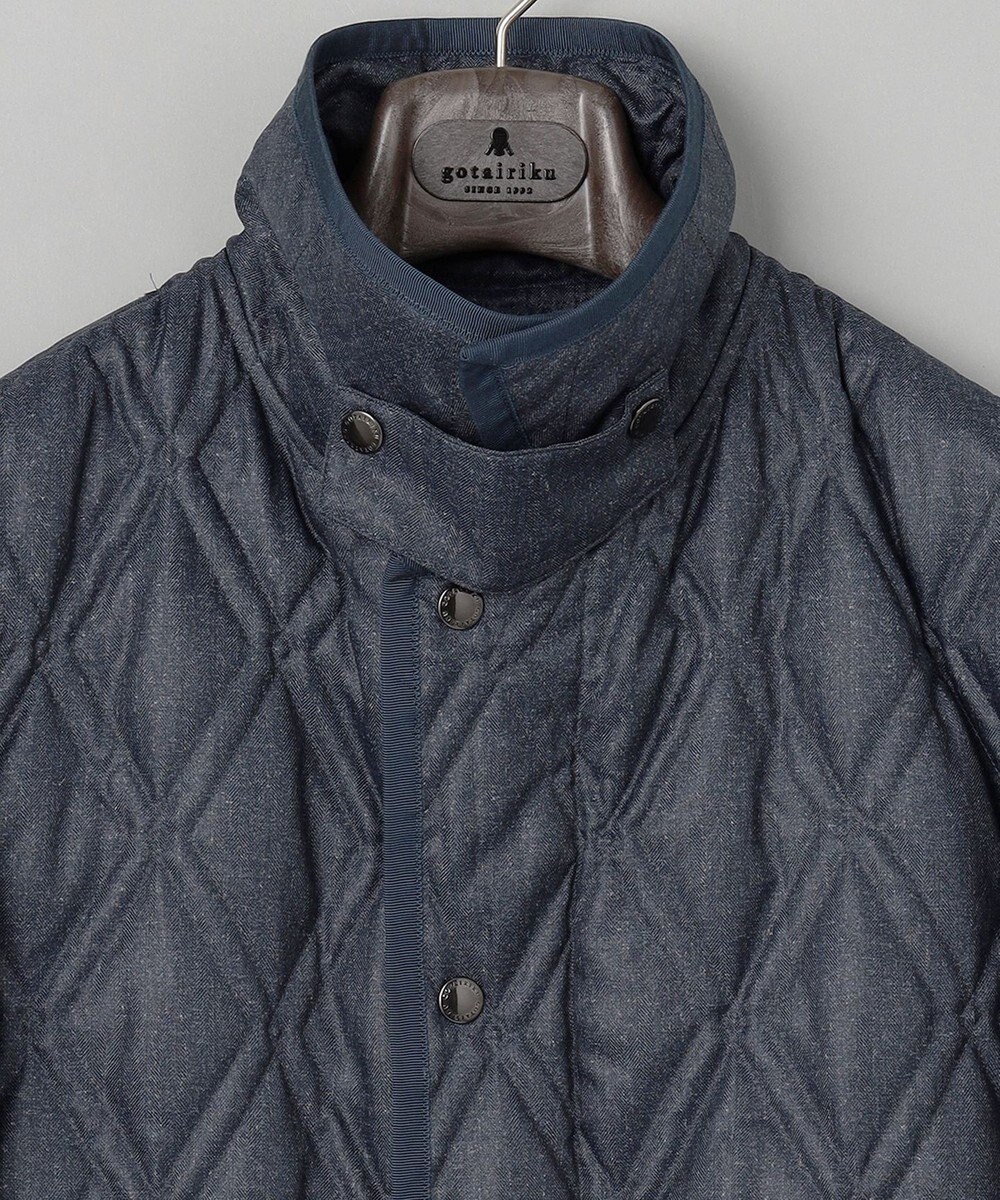 GOTAIRIKU 【仕事で着用可】ブライトシャンブレー キルティング ドレスダウン 