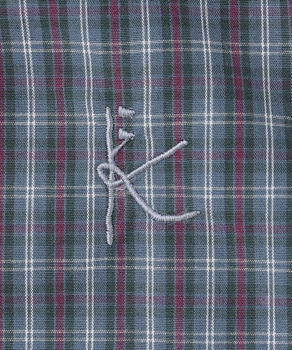 組曲 KIDS 【110-140㎝】チェックラッフル ブラウス 