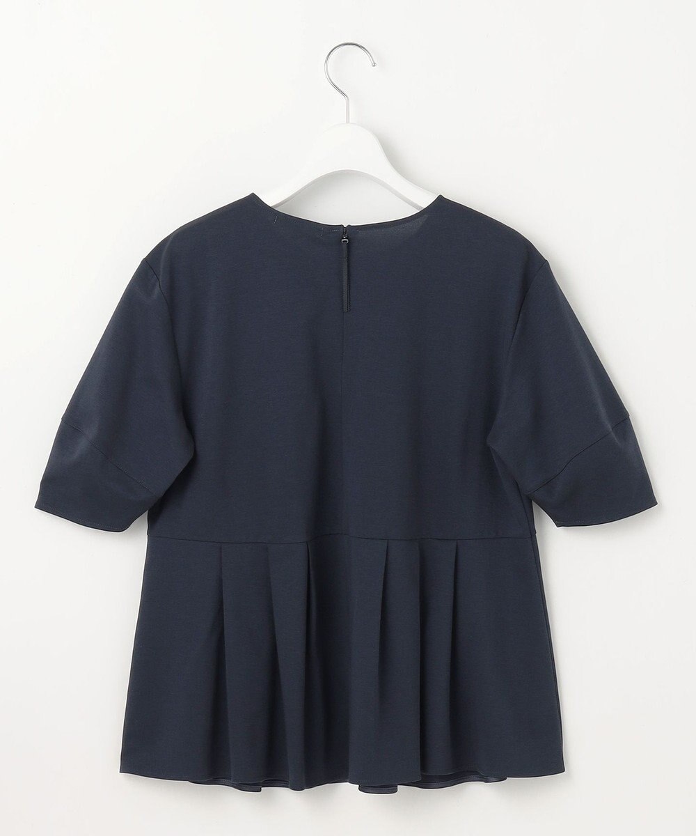 自由区 【接触冷感・UVカット・吸水速乾・抗菌防臭・洗える】ハイツイストポンチペプラム カットソー 