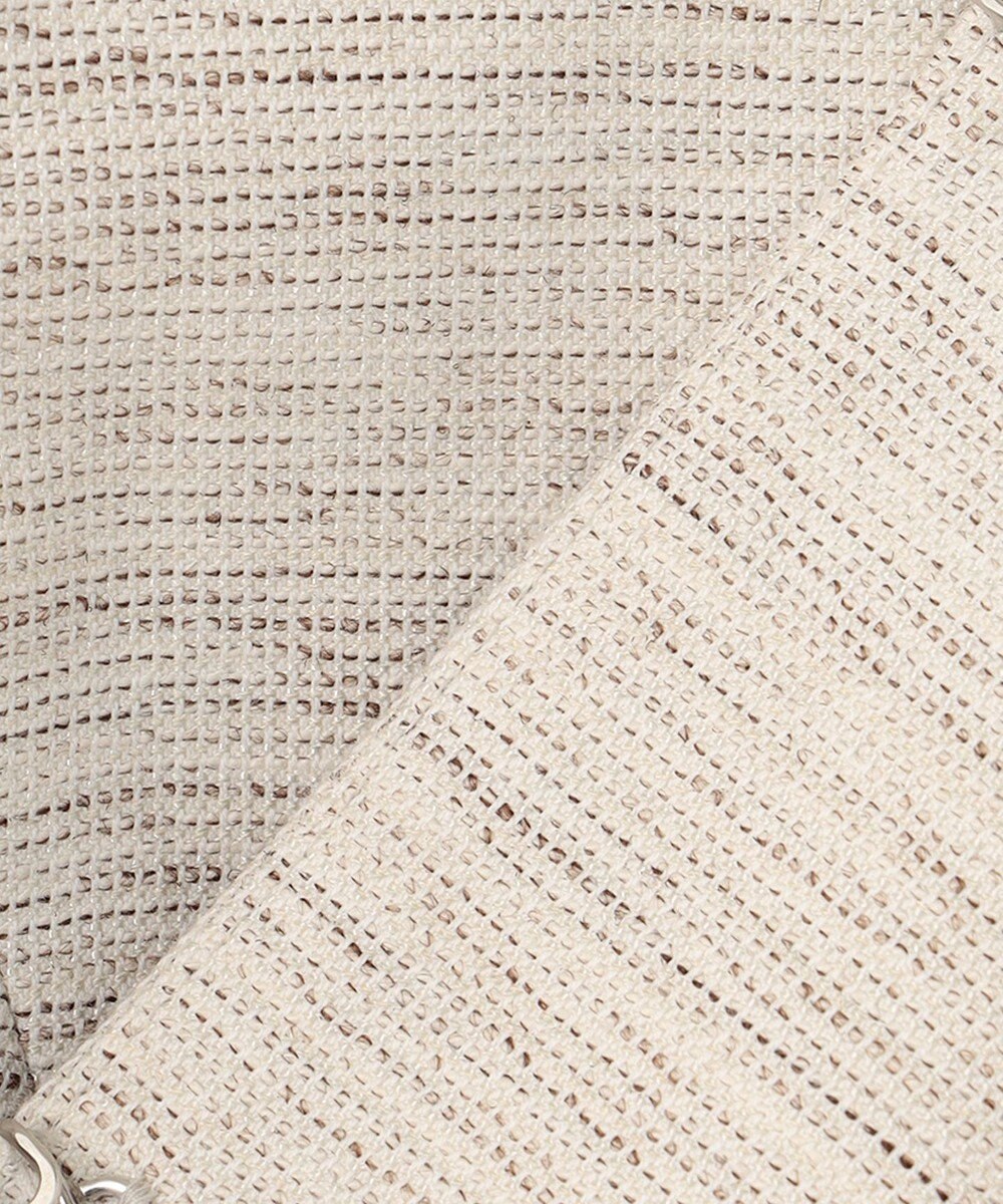 J.PRESS LADIES ライトツイードストレッチ ノーカラー ジャケット 