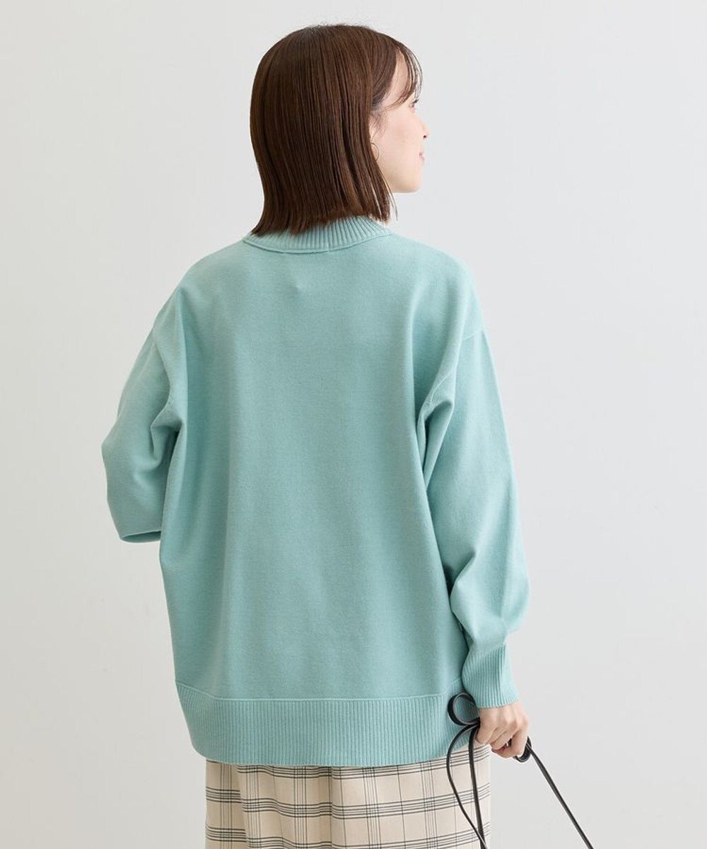 Green Parks もちやわモックネックニットプルオーバー 