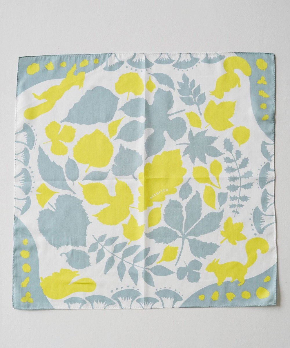 nitorito 【UNISEX】ギフトパッケージ&ステッカー付 落ち葉のブーケ ハンカチ スカーフ 