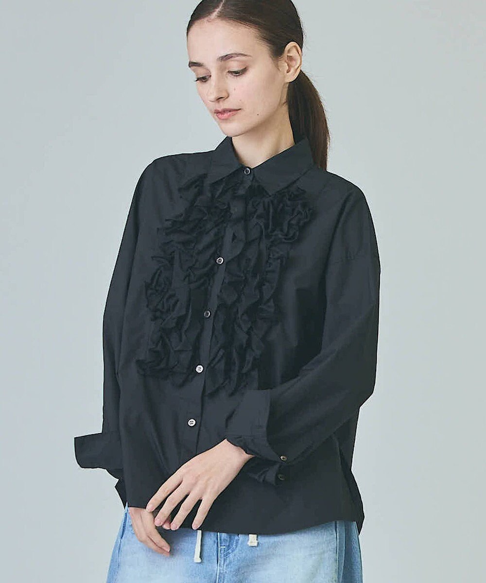 GRACE CONTINENTAL コサージュドレスシャツ 