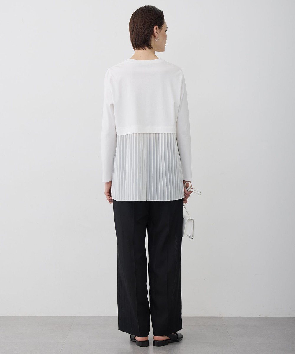 ICB L シフォンプリーツコンビ カットソー 