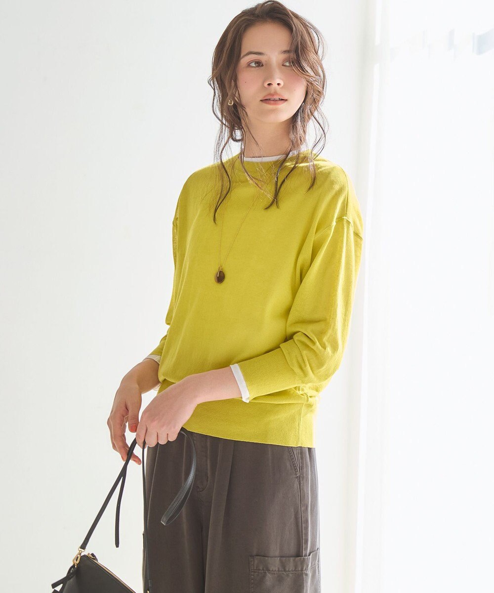 23区 L 【SLOW/一部店舗限定】ガーメントツイル ワイドタック パンツ 