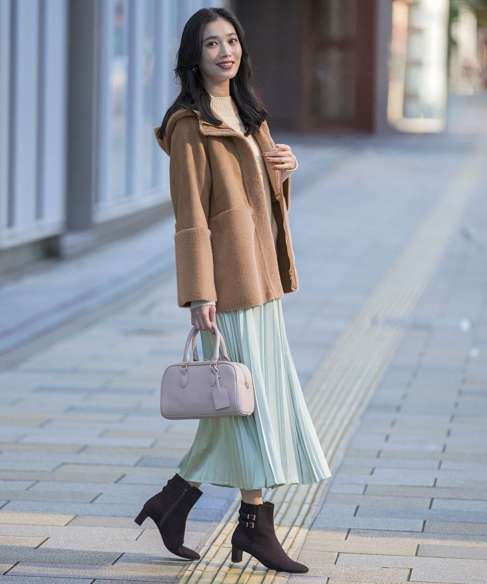 ANY SIS Luxuryフェイクムートン コート 