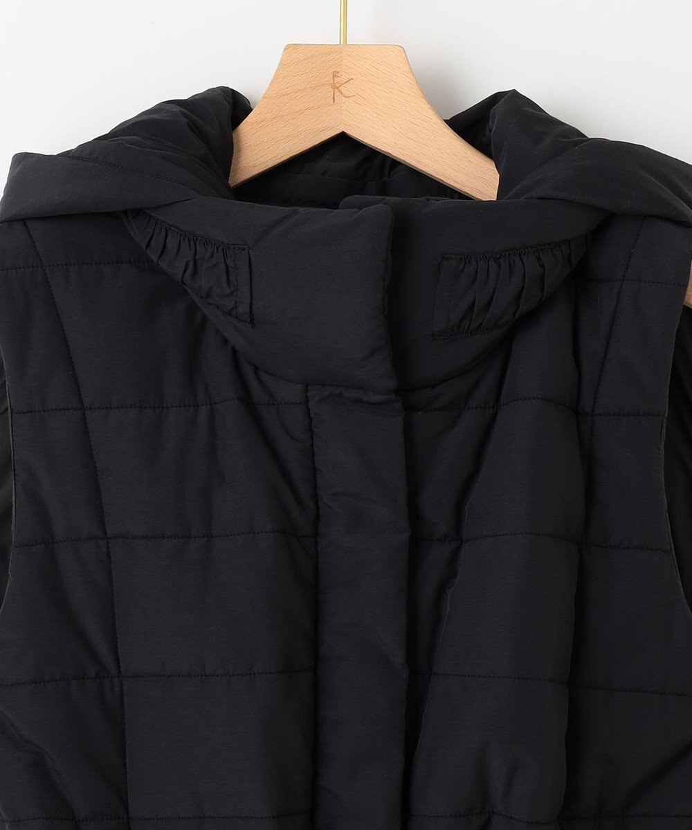 組曲 【中綿・軽羽織】フード付きパディングベスト 