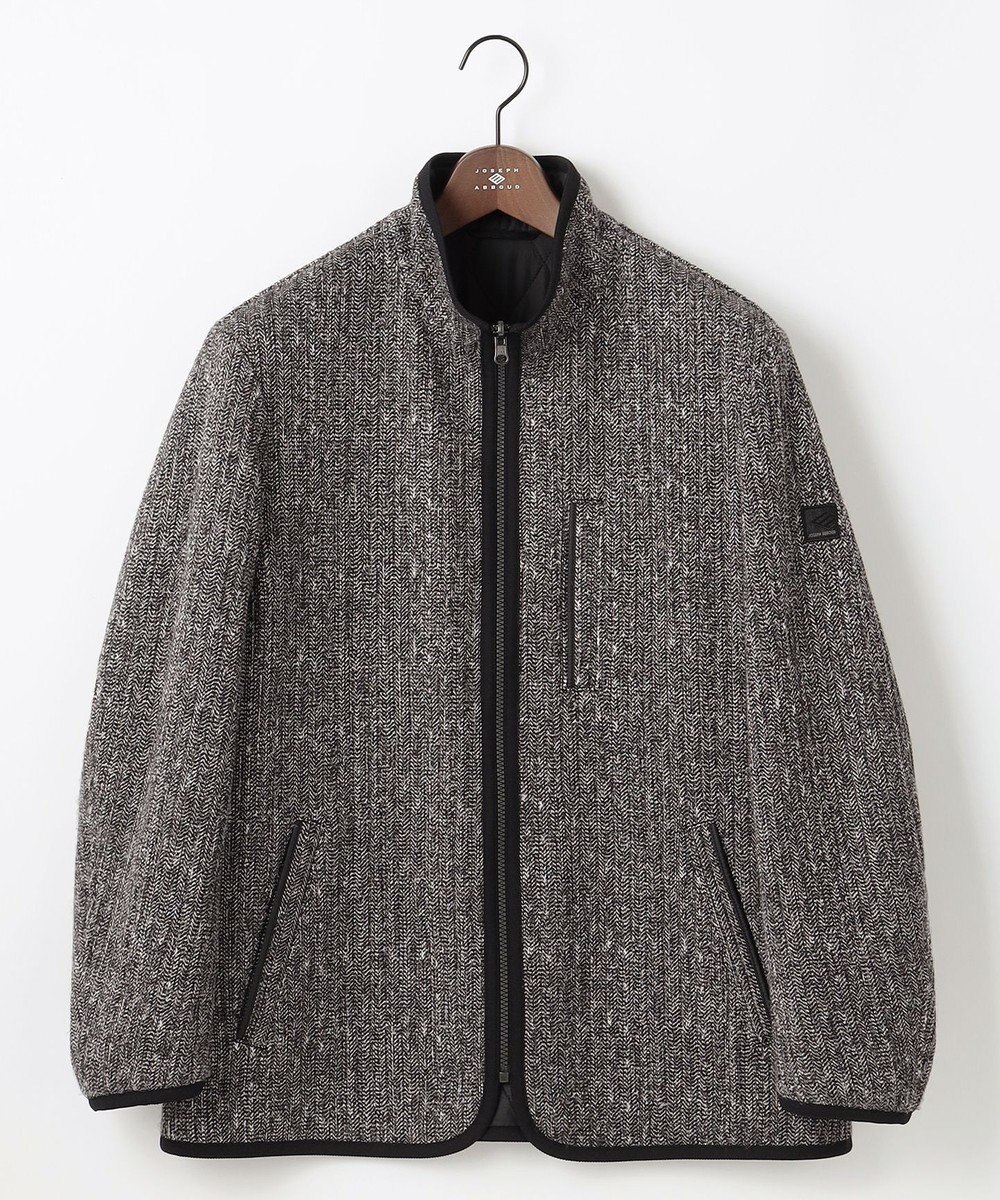 JOSEPH ABBOUD 【リバーシブル】ツィーディーフリースリバーシブル ブルゾン 