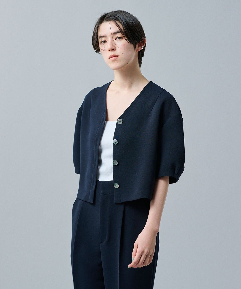 uncrave ウォッシャブルダブルクロス ブラウス 