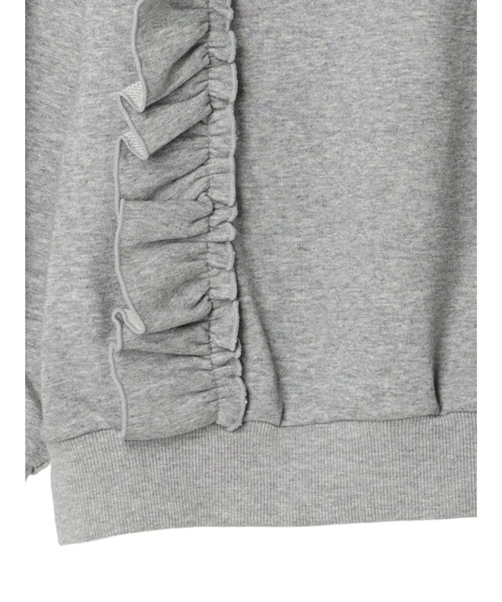 earth music&ecology フリルスウェットプルオーバー 