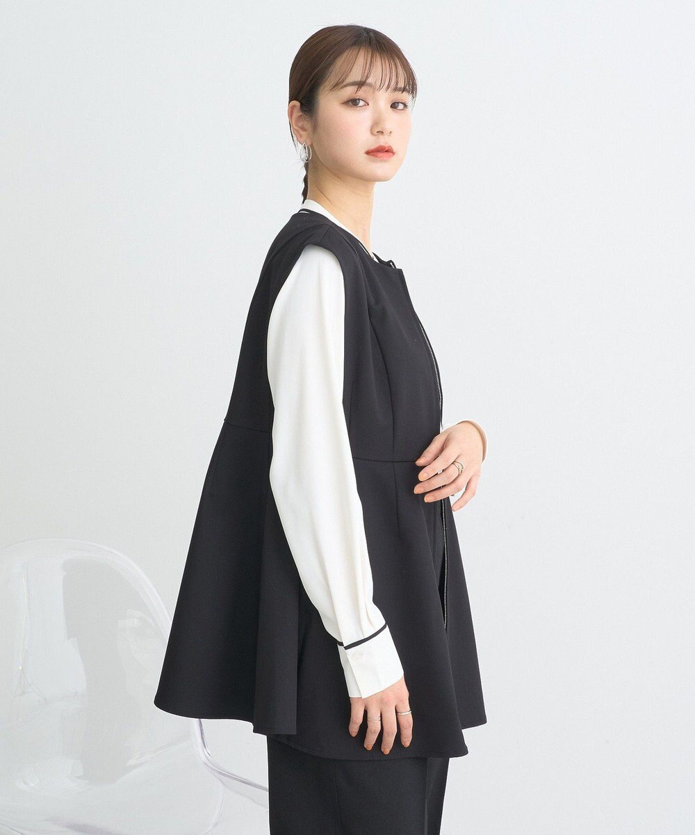 earth music&ecology ペプラムジップジレ 