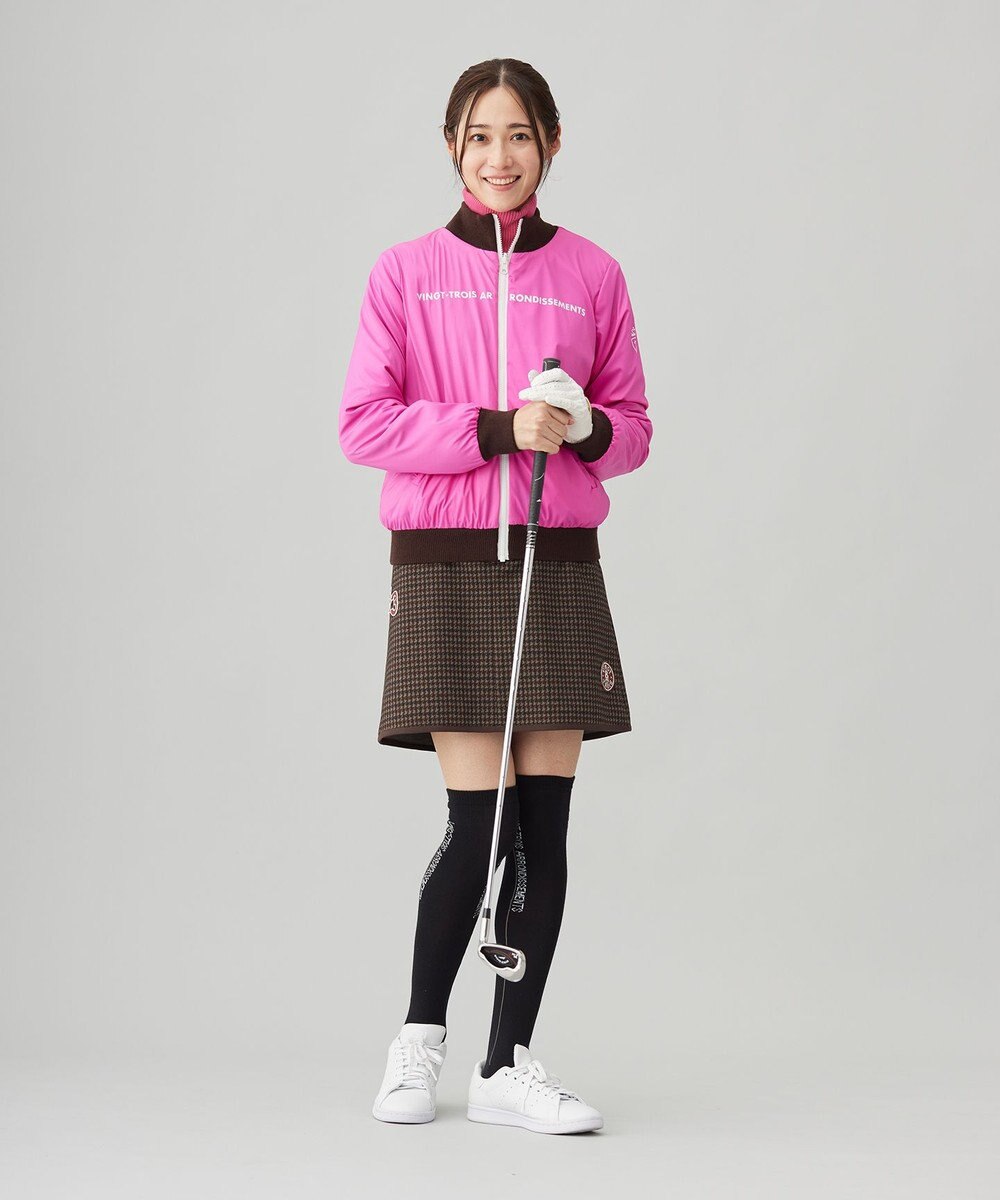 23区GOLF 【WOMEN】リバーシブルニットブルゾン 