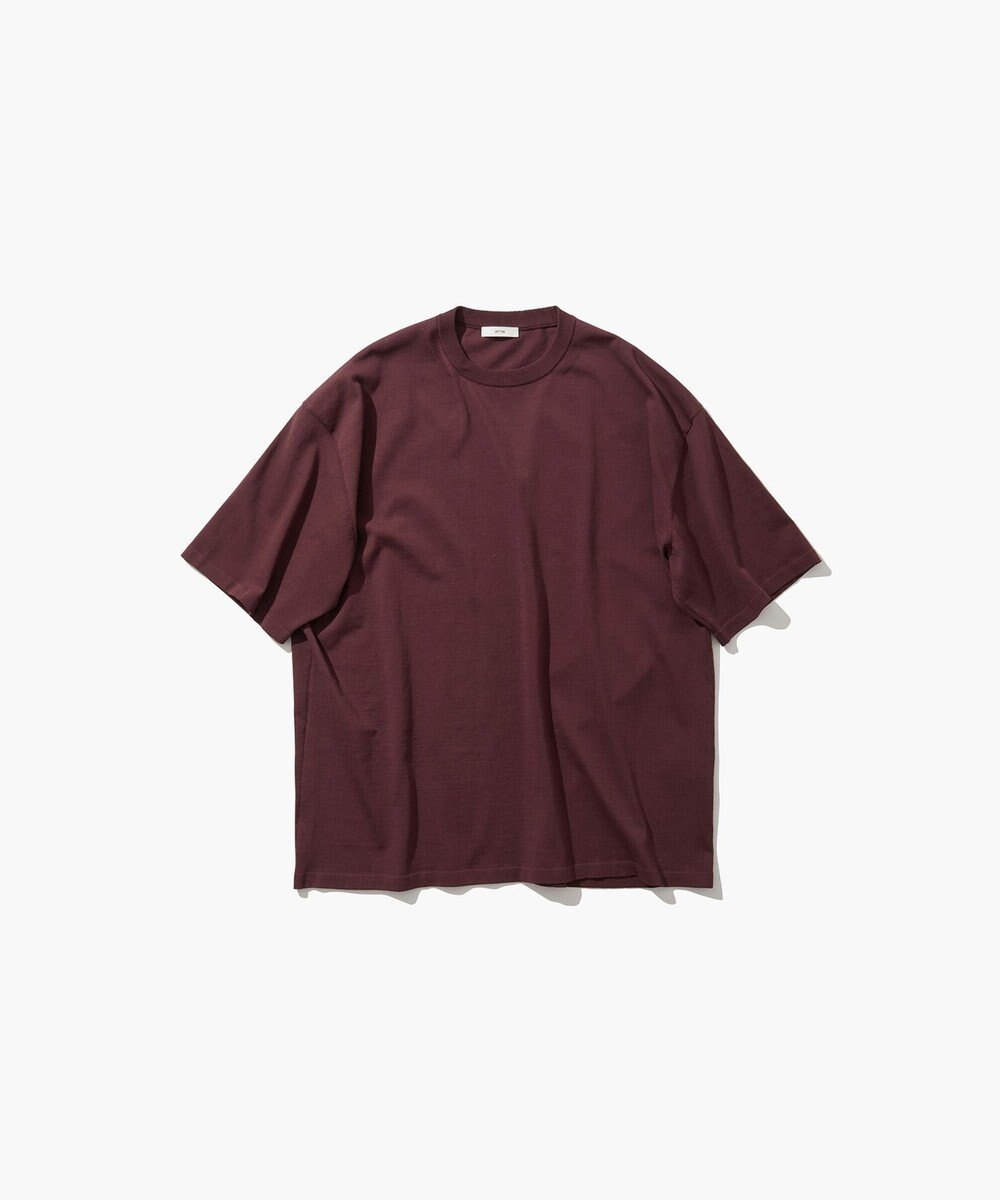 ATON FRESCA KNIT | ハーフスリーブクルーネックセーター - UNISEX 