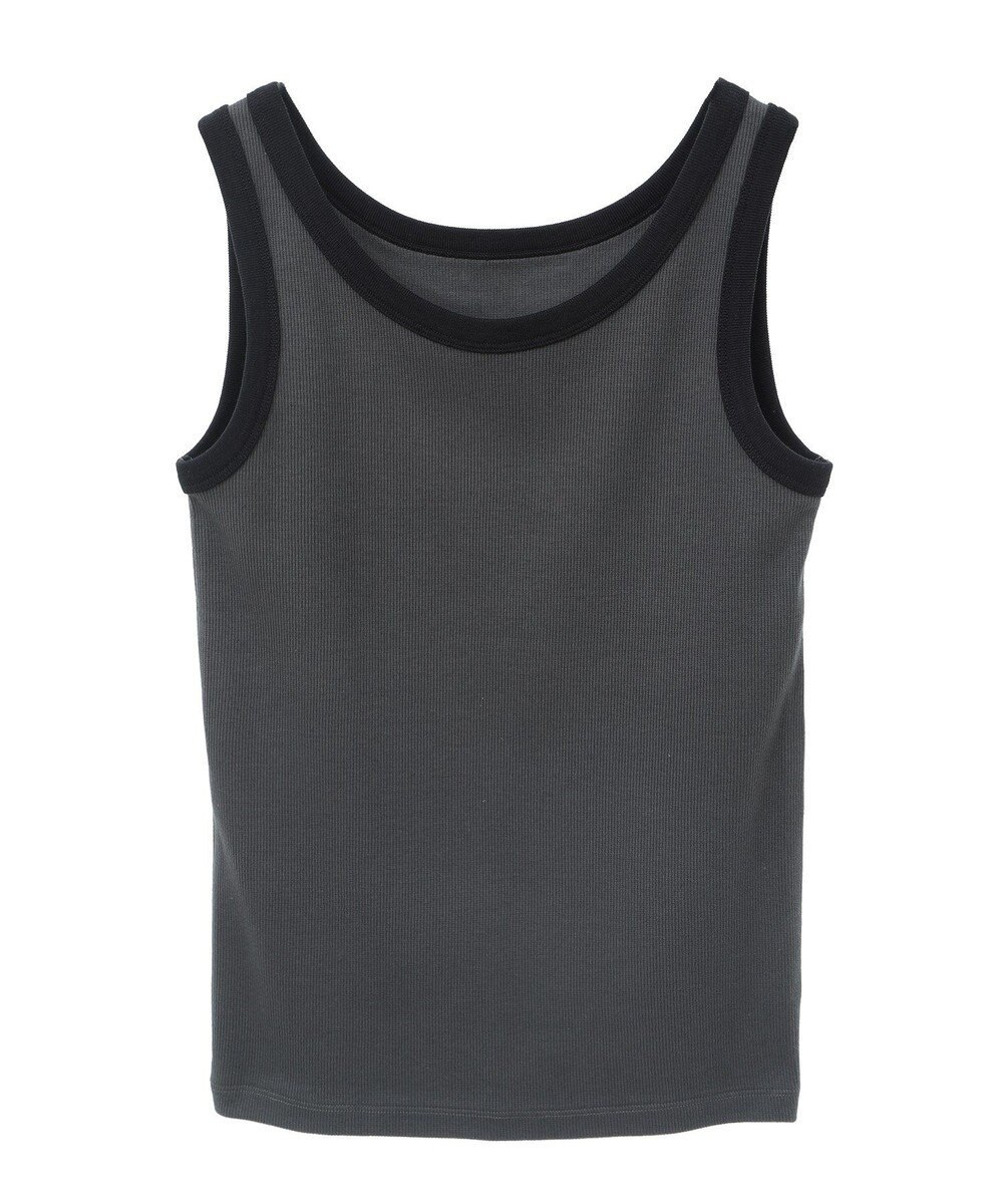 AMERICAN HOLIC バイカラーテレコタンクトップ 